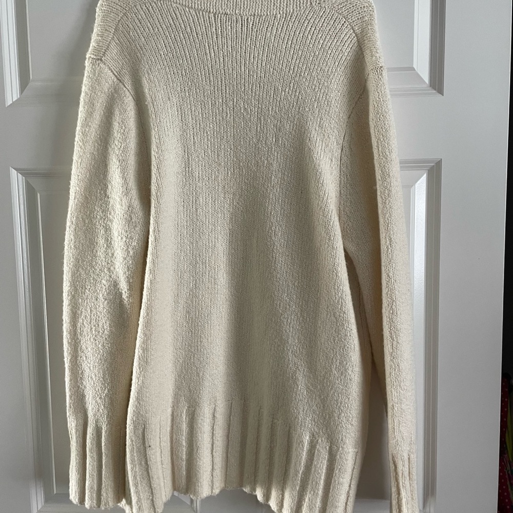 NWT Talbots Off White Long Cardigan. XL - Picture 3 of 3